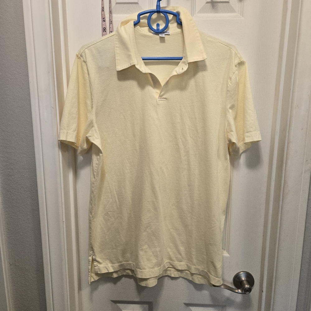 James Perse Yellow Polo Shirt Size M
